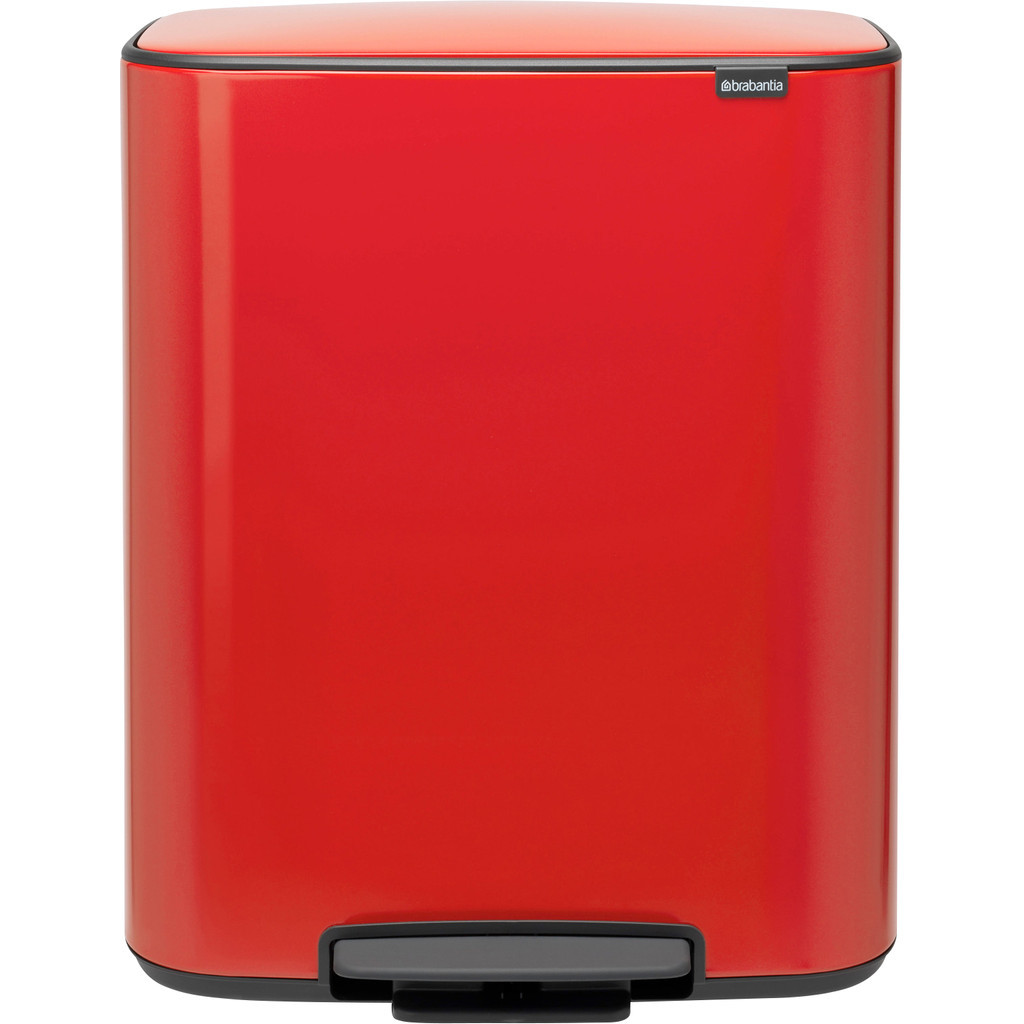 Brabantia Bo Pedal Bin 60 Liter Passion Red