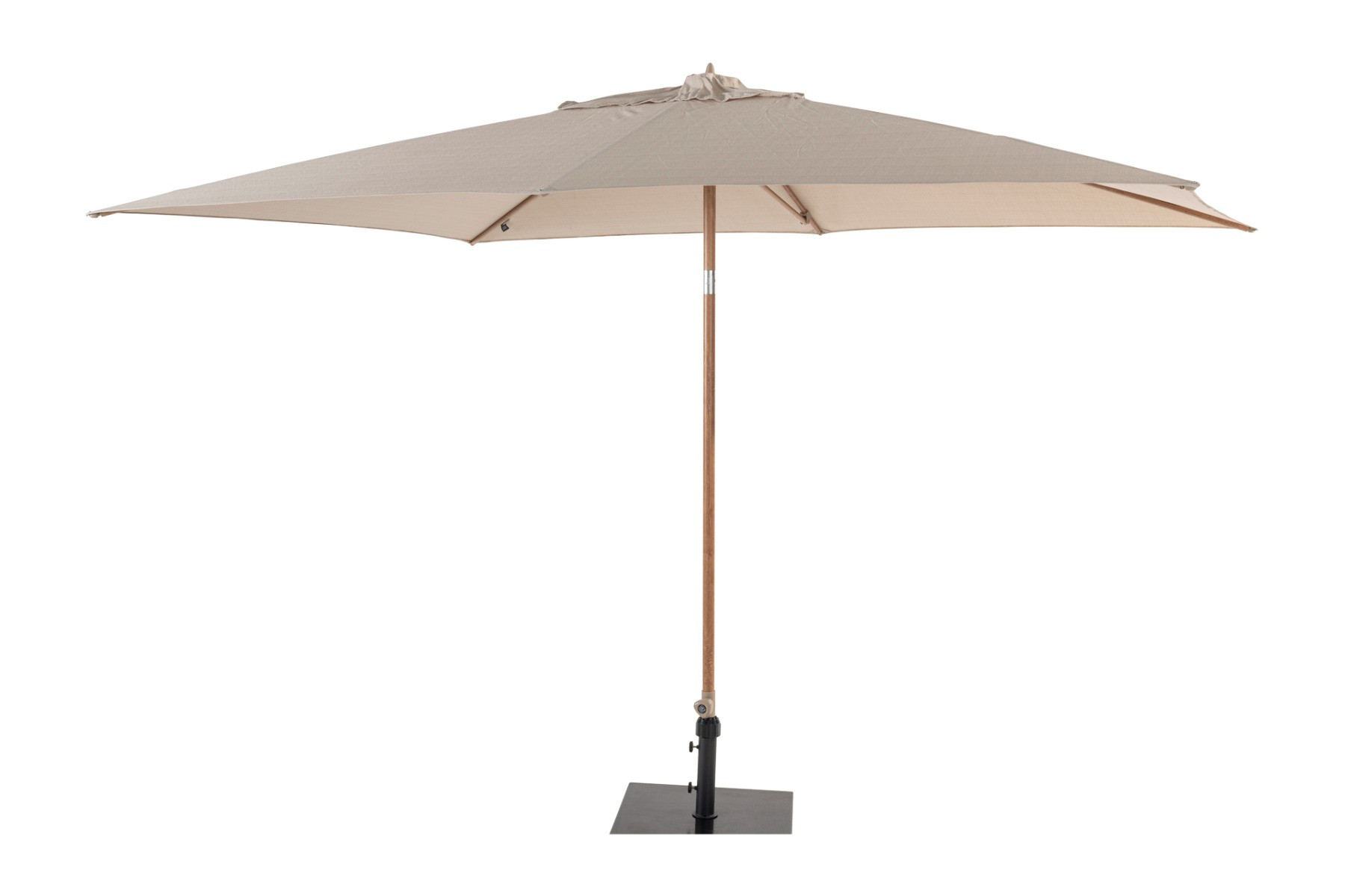 4-Seasons Outdoor Azzurro stokparasol 200 x 300 cm - Woodlook/Sand