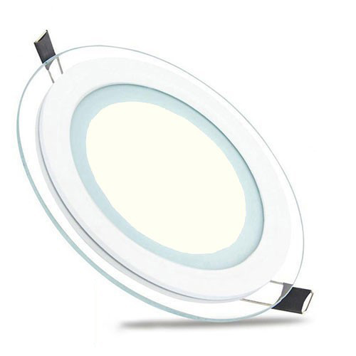 LED Downlight Slim - Inbouw Rond 12W - Natuurlijk Wit 4200K - Mat Wit Glas - Ø160mm