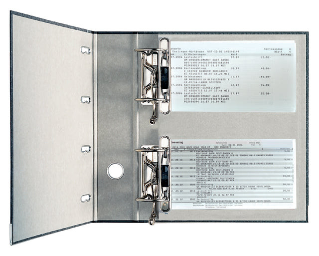 Bankordner Leitz A4 75mm 2 mechanieken karton zwart | 20 stuks