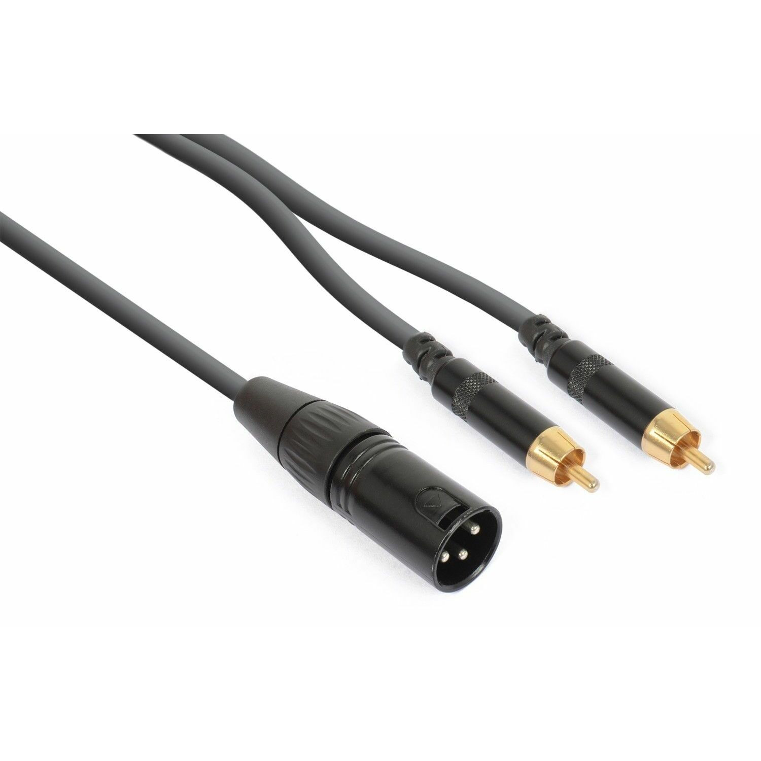 PD Connex Kabel - CX58-3 - 1x XLR Male - 2x RCA 3 meter