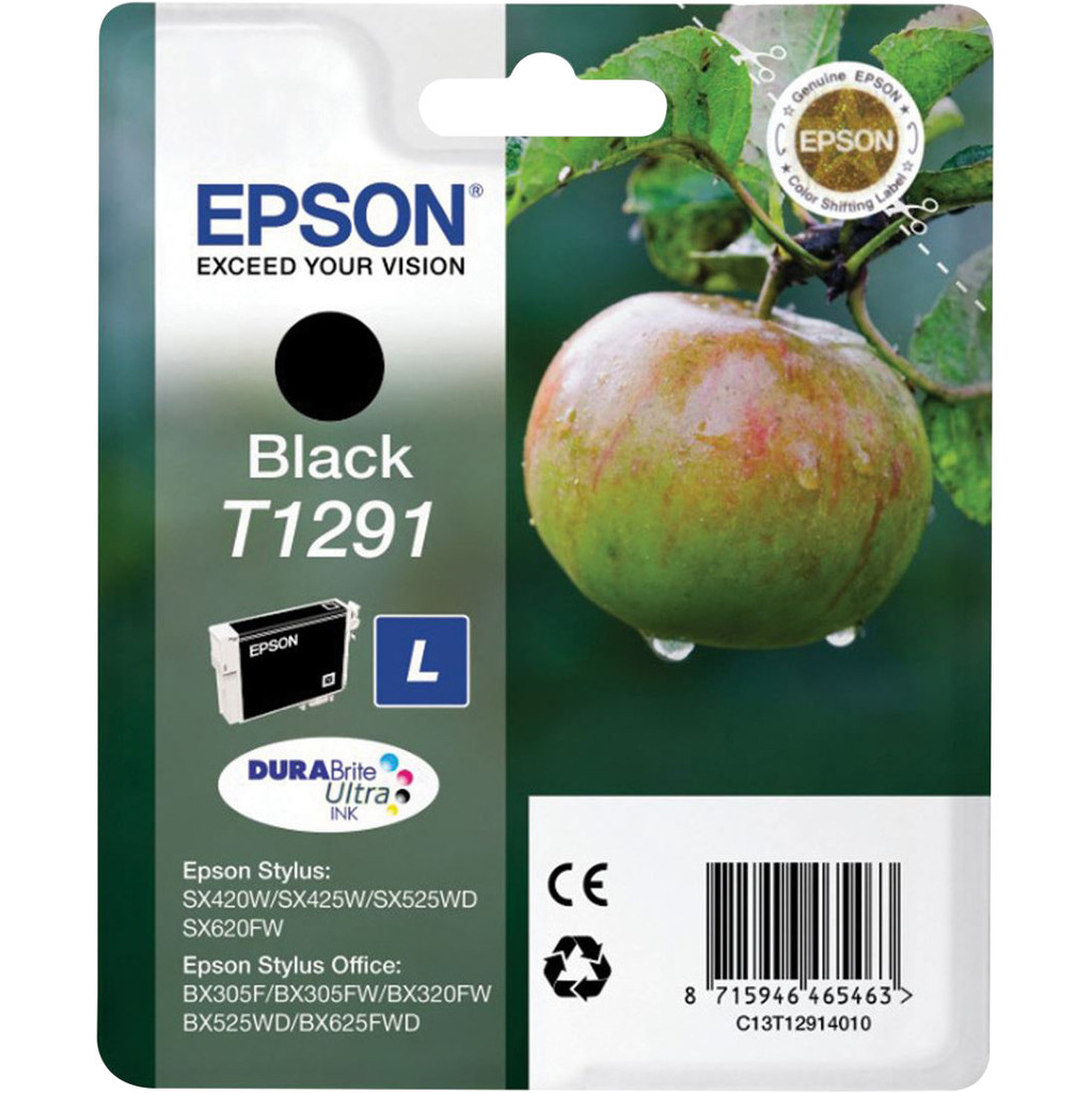 Epson T1291 Cartridge Zwart