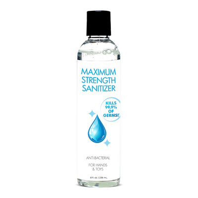 XR Brands Maximum Strength Santizer for Hands and Toys - 8 fl oz / 236 ml