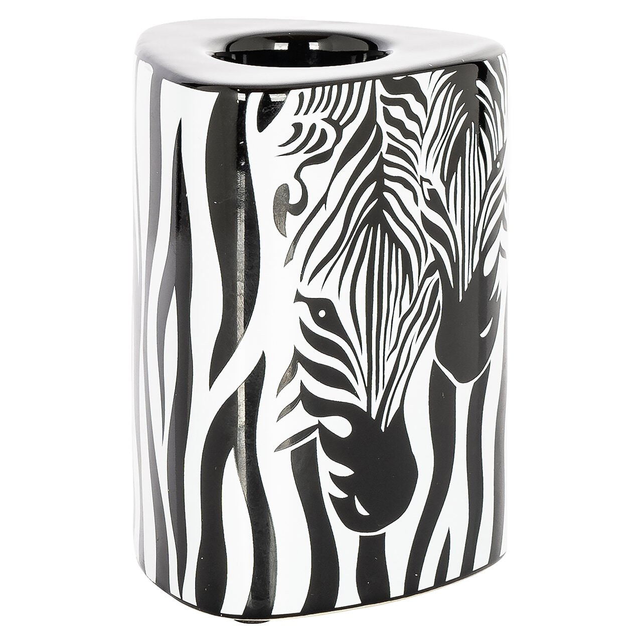 Richmond Kandelaar Linn Zebraprint - Zwart