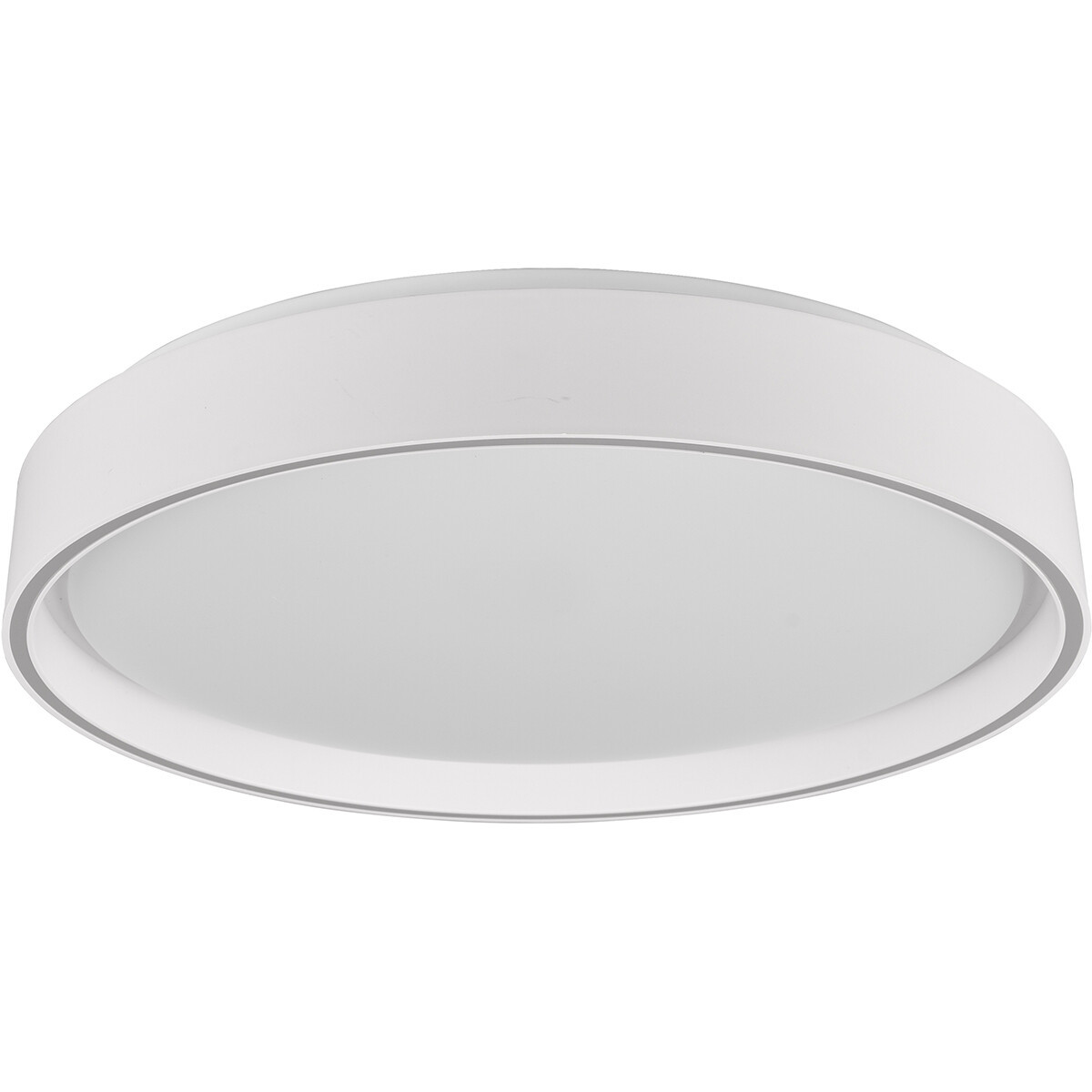 LED Plafondlamp - Plafondverlichting - Trion Lesi - 24W - Dimbaar - Aanpasbare Kleur - Afstandsbediening - Rond - Mat Wit - Kunststof