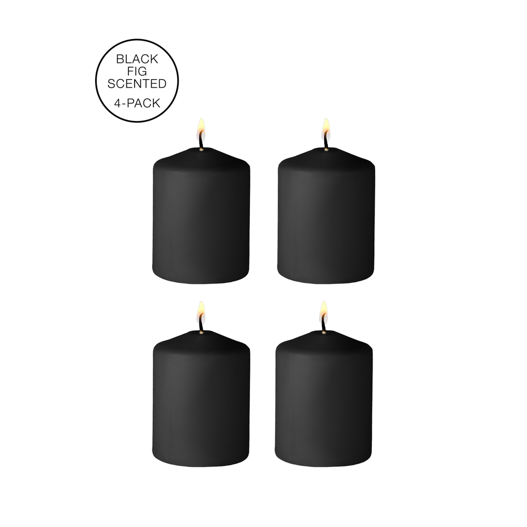 Ouch! by Shots Tease Candles - Disobedient - 4 Pieces - Black