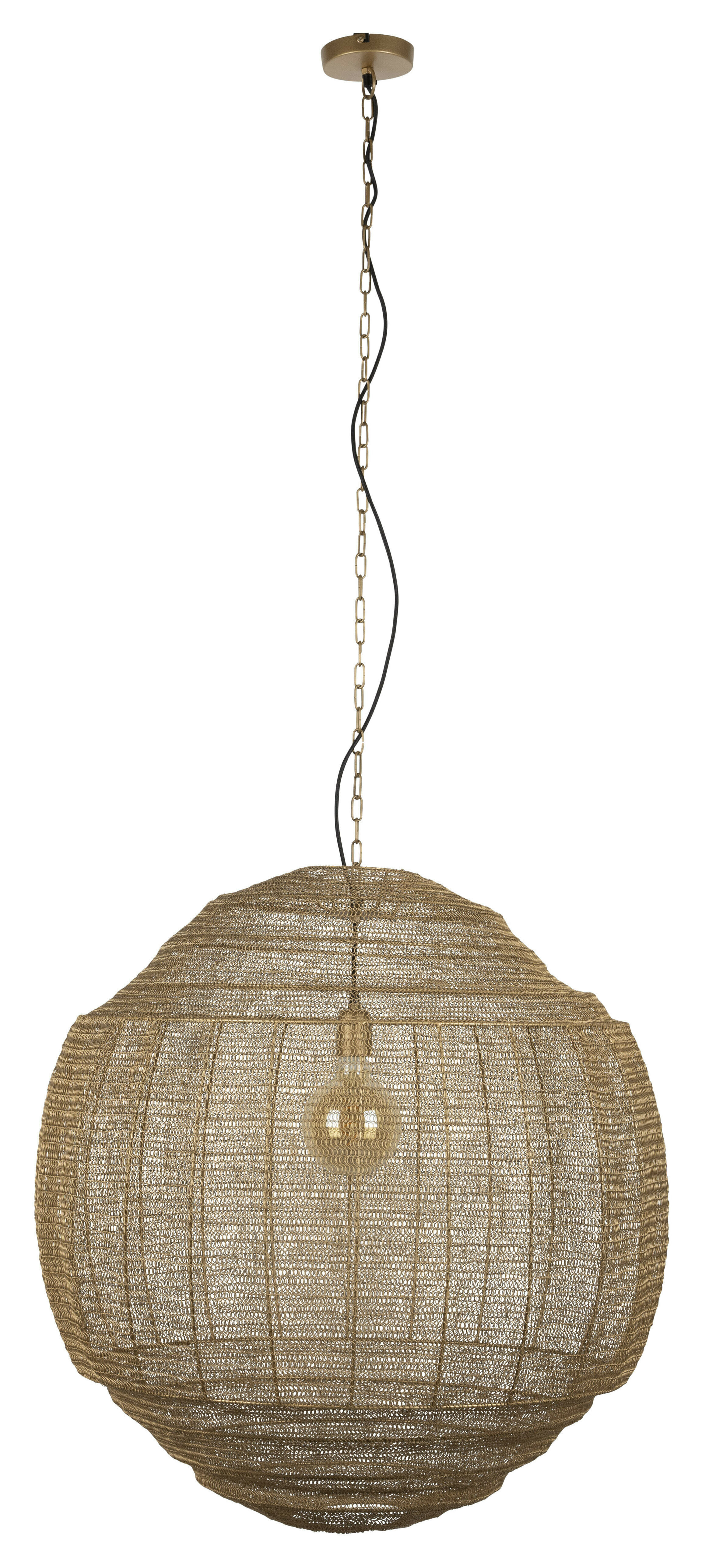 Dutchbone Hanglamp 'Meezan' 70cm, kleur Goud