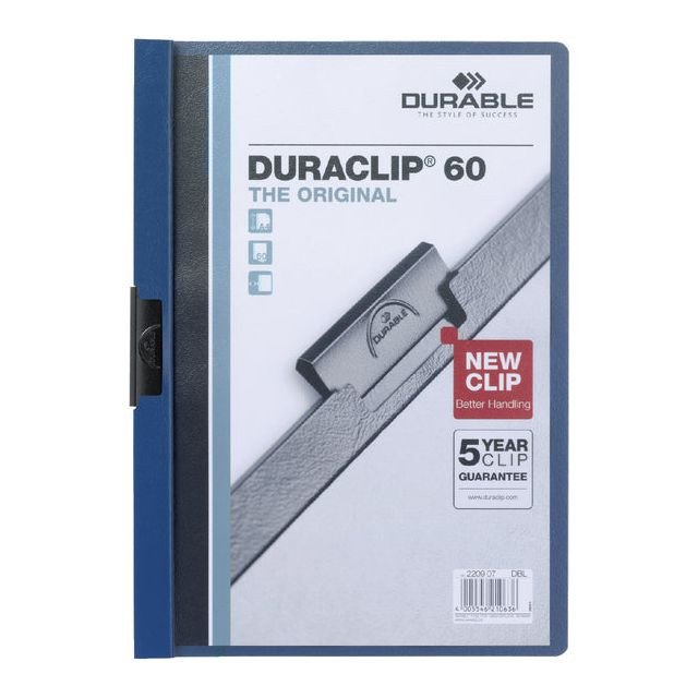 Durable Klemmap Duraclip Original 60 donkerblauw