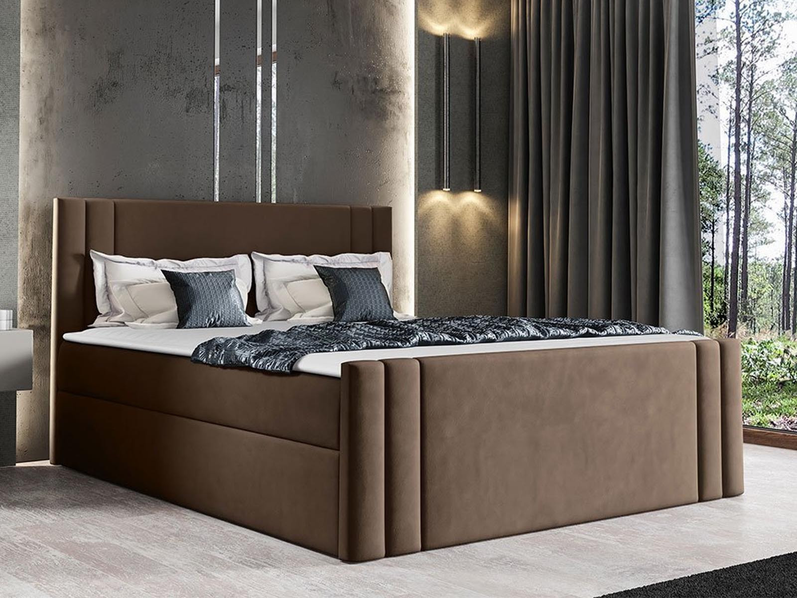 Boxspring CARMELO 140x200 cm bruin