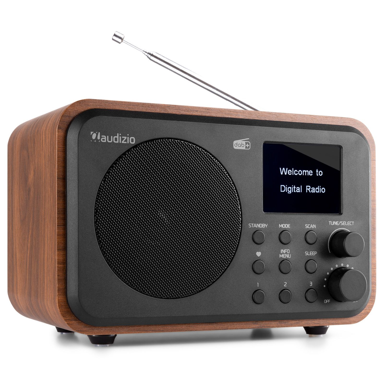 Audizio Milan draagbare DAB radio met Bluetooth, FM radio en accu -