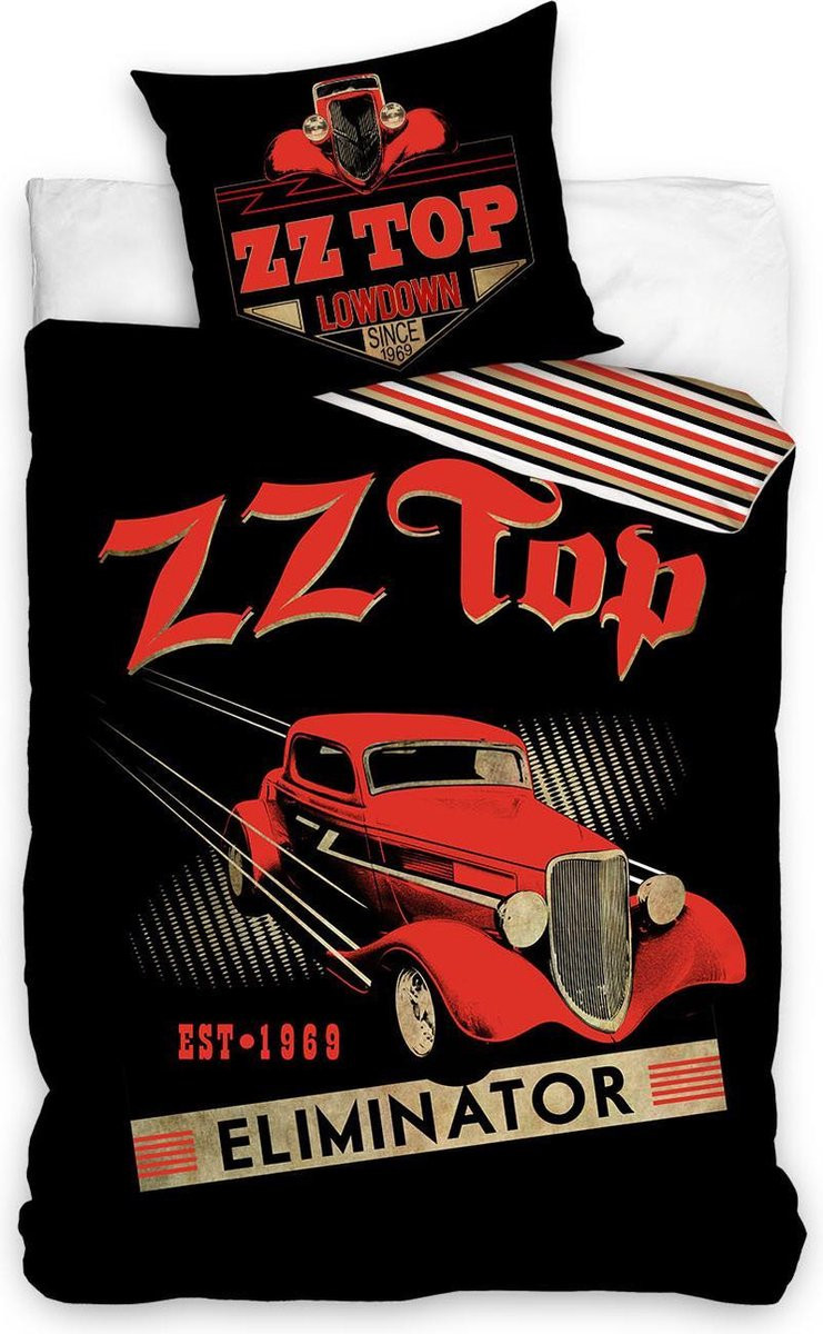 ZZ Top Dekbedovertrek Eliminator 140 x 200 cm 70 x 90 cm - 100% katoen