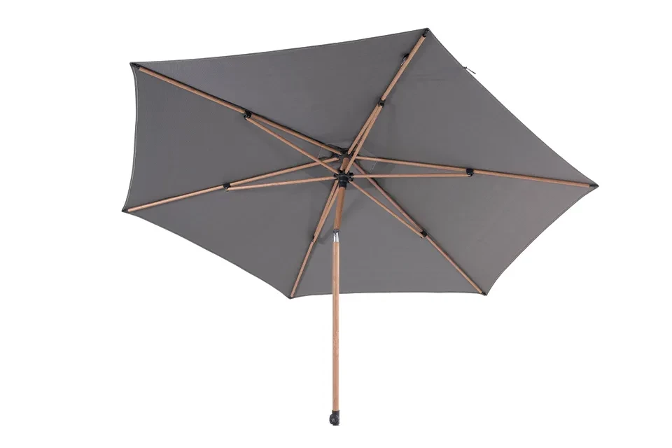 4 Seasons Outdoor | Parasol Azzurro Ø300 cm | Houtlook-Charcoal