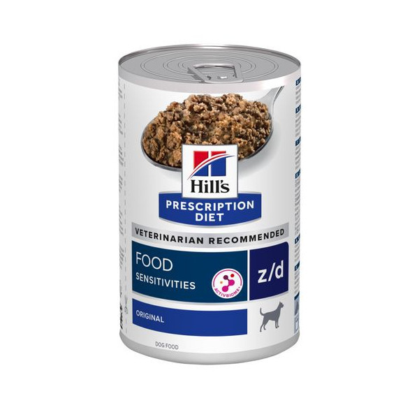 Hill&apos;s Prescription Diet Z/D Food Sensitivities nat hondenvoer blik 4 trays (48 x 370 g)