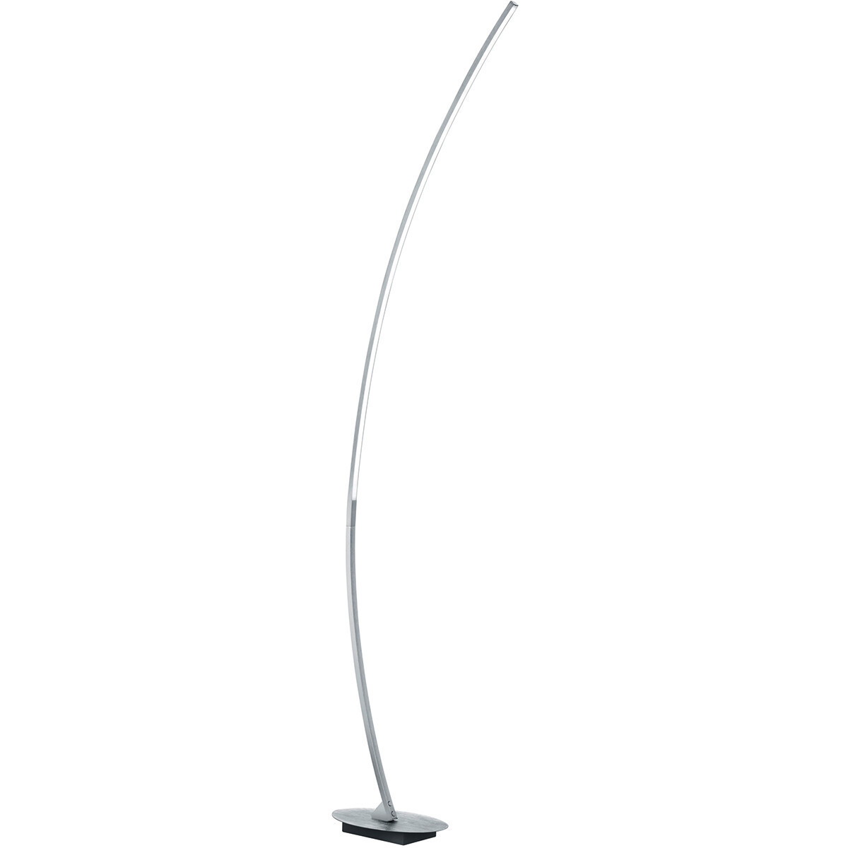 LED Vloerlamp - Trion Sola - 11W - Warm Wit 3000K - Rechthoek - Mat Grijs - Aluminium