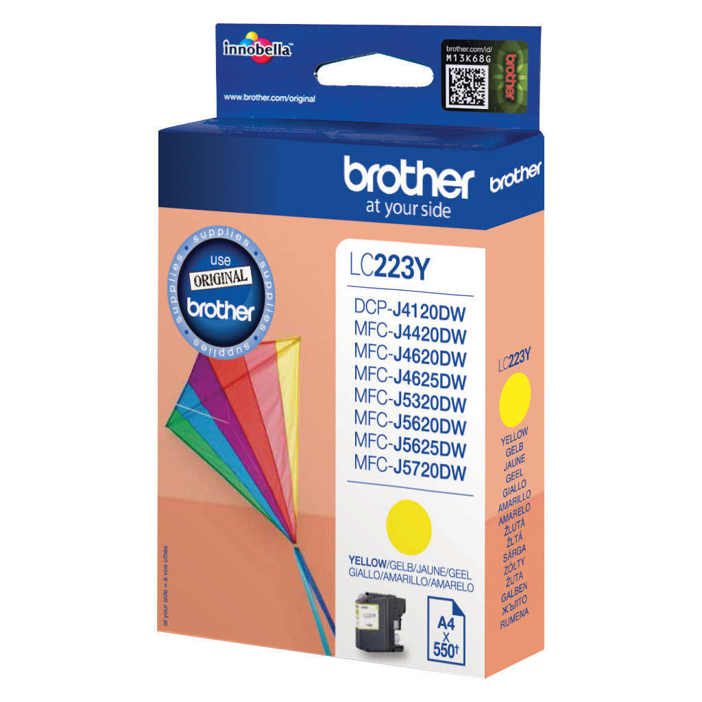 Brother LC-223 Cartridge Geel