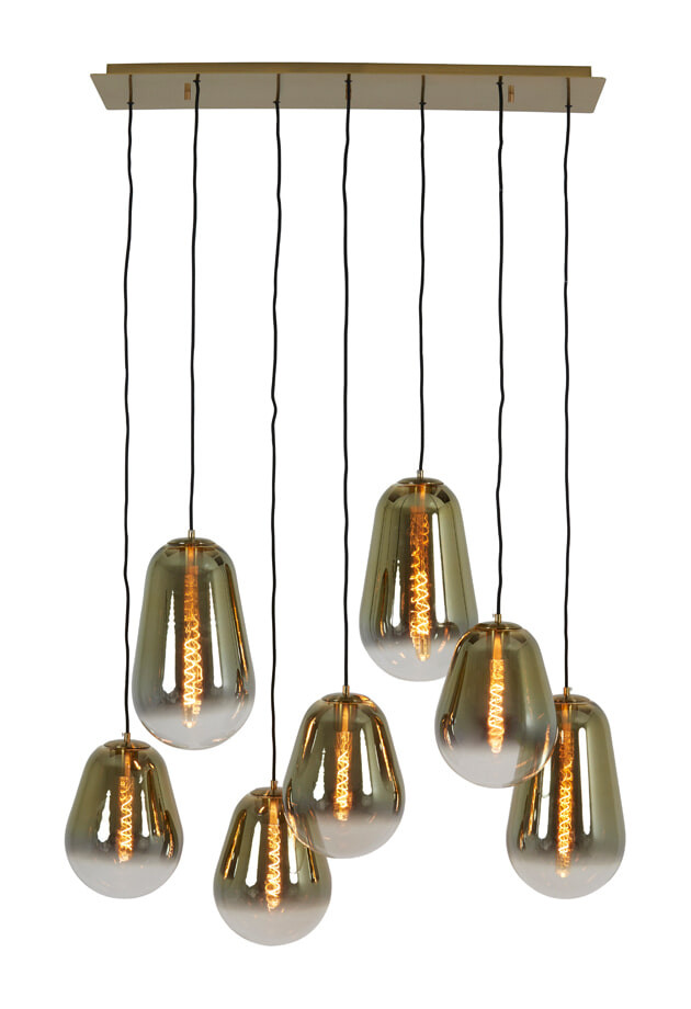 Light & Living Hanglamp 'Maeve' 7-Lamps, kleur Goud