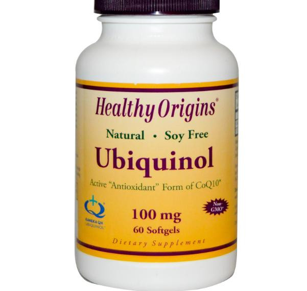 Ubiquinol Soja-vrije formule, 100 mg (60 Softgels) - Healthy Origins