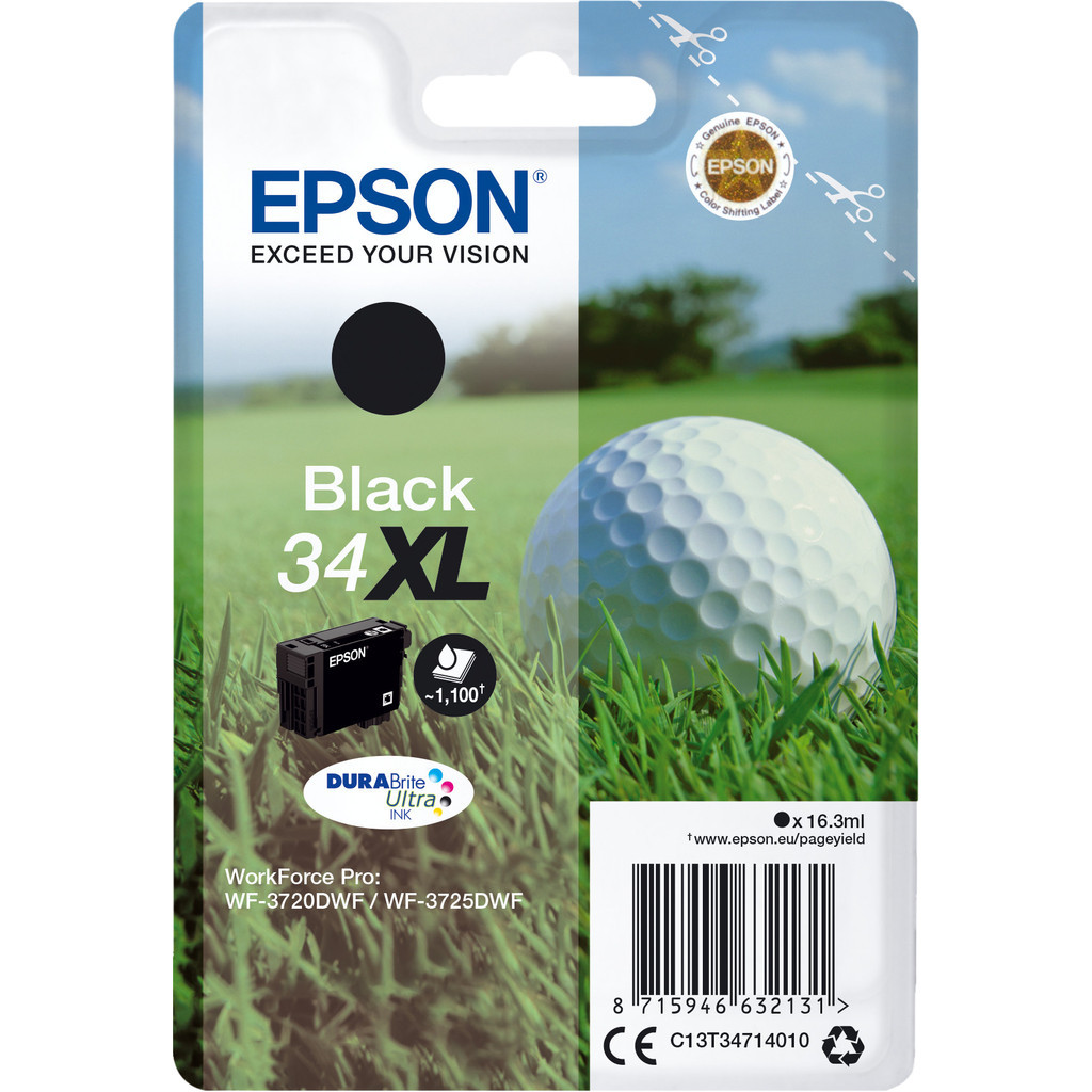 Epson 34XL Cartridge Zwart