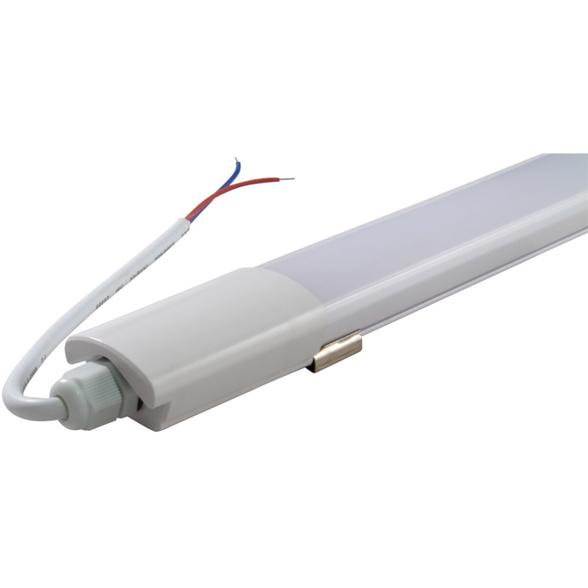 LED TL Armatuur - LED Balk - Prixa Blin - 18W - Waterdicht IP65 - Helder/Koud Wit 6500K - Kunststof - 60cm