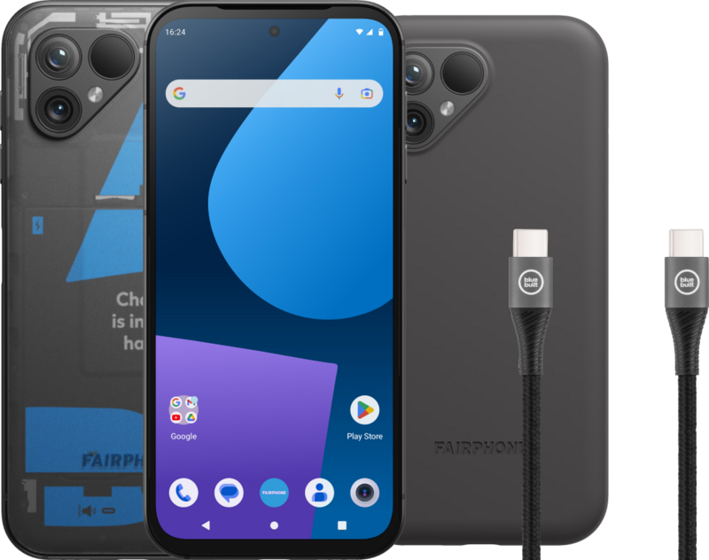 Fairphone 5 256GB Transparant 5G + Accessoirepakket