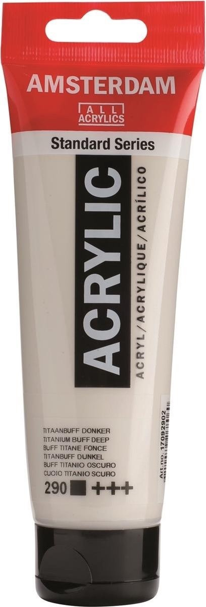 Royal Talens Amsterdam Acrylverf 120 ml - Titaanbuff Donker