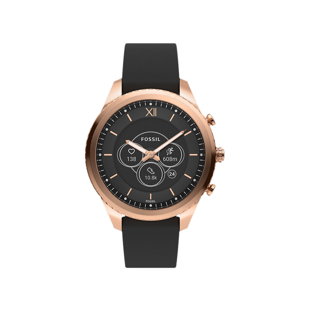 Fossil Gen 6 Hybrid FTW7064 Roségoud/Zwart 41mm