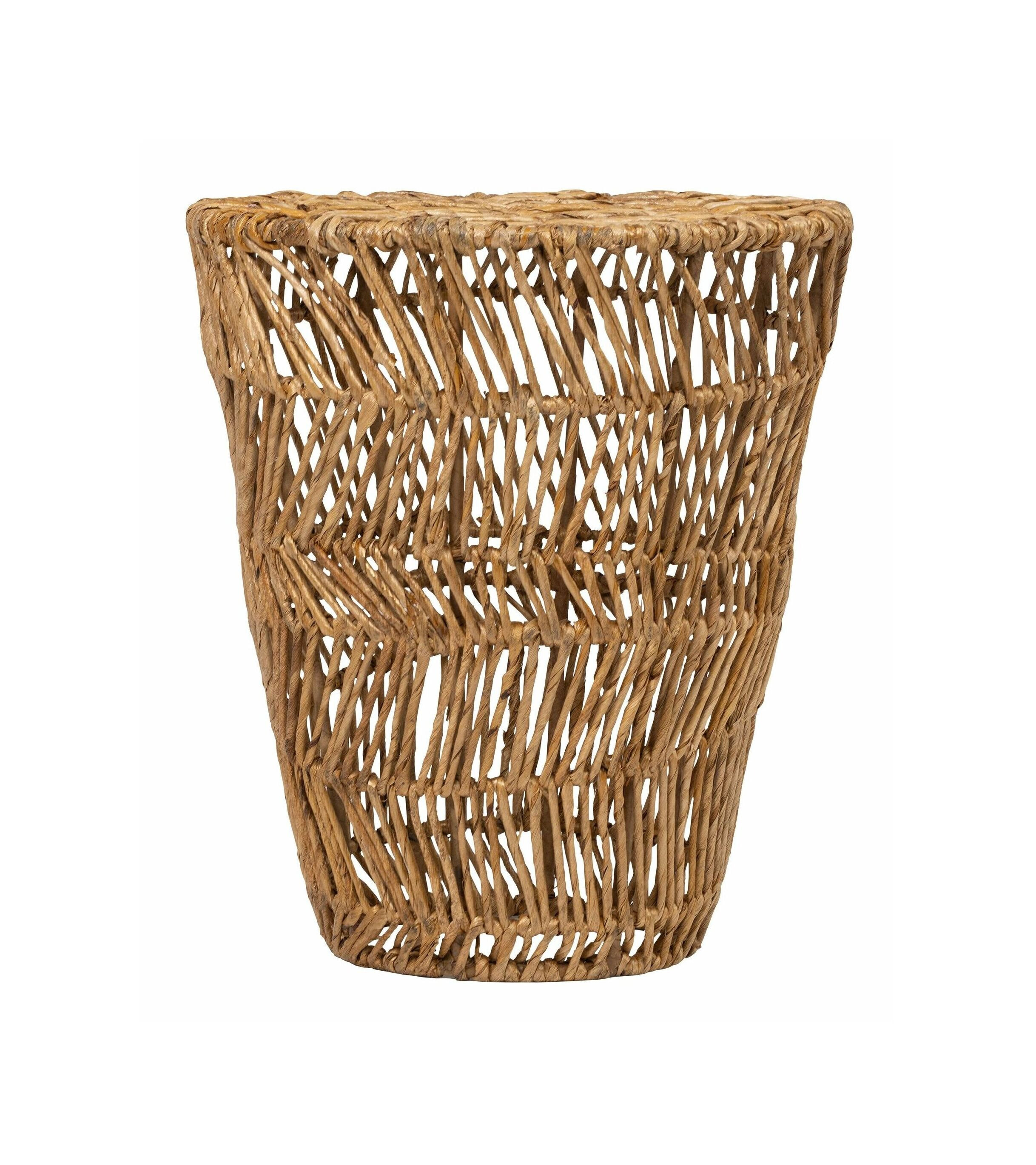 MUST Living Bijzettafel Santa Agnes Abaca, 36cm - Naturel - Rond