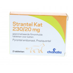 Strantel Kat ontwormingstablet voor de kat 6 tabletten