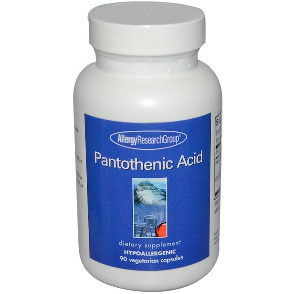 Pantothenic Acid 90 Veggie Caps - Allergy Research Group