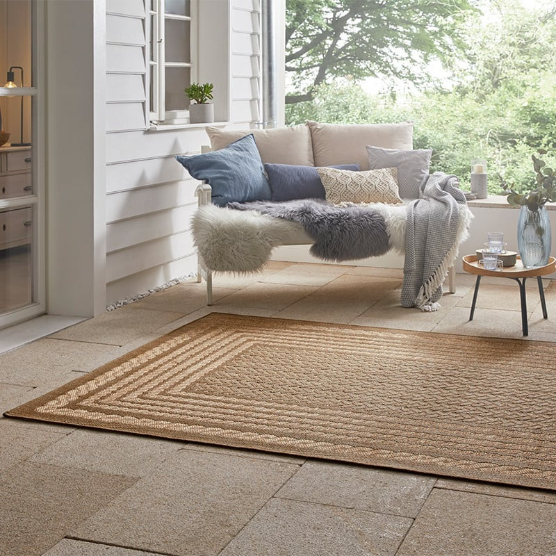 Jute Vloerkleed Woods Mokka Bruin - NORTHRUGS - 240x340 cm - Rechthoek - Dekbed-Discounter.nl