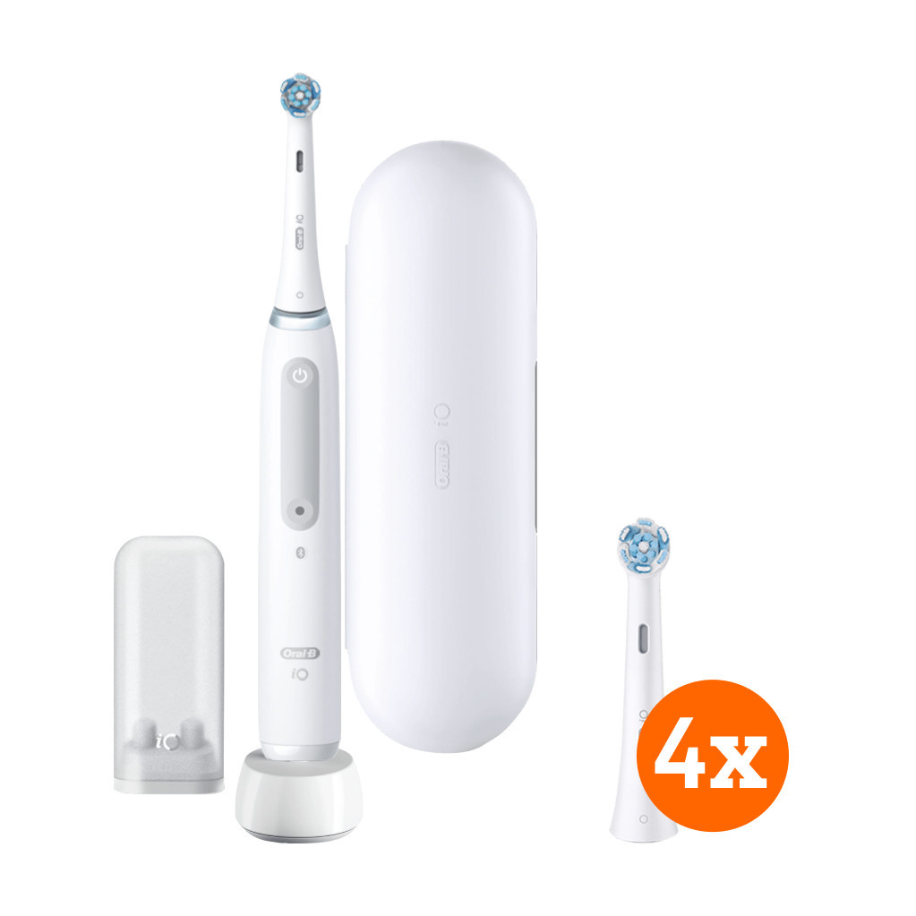 Oral-B iO 4N White + iO Ultimate Clean opzetborstels (4 stuks)