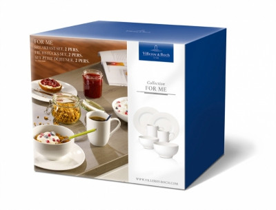 Villeroy & Boch For Me Ontbijtset 2 pers, 6-delig