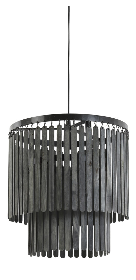 Light & Living Hanglamp 'Gulag' 45cm, kleur Zwart