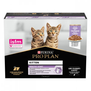 Pro Plan Kitten Healthy Start met kalkoen natvoer kat (10x85g) 10 x 85 g