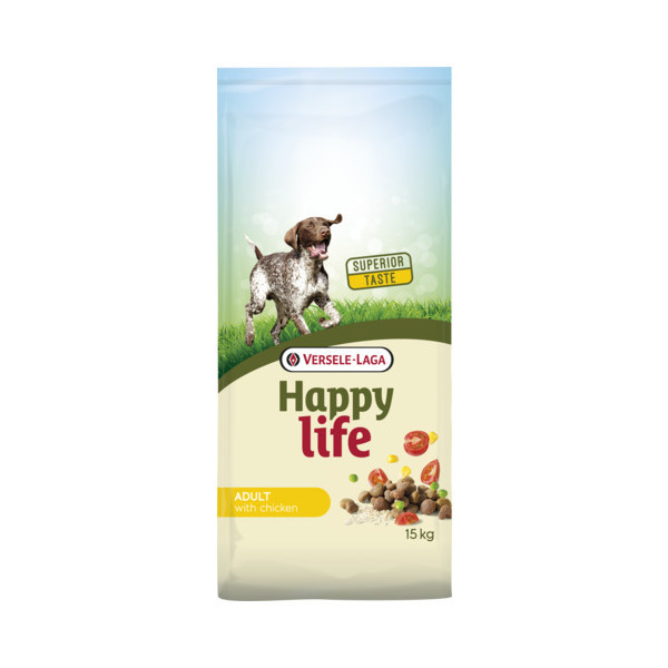 Happy Life Adult met kip hondenvoer 15 kg