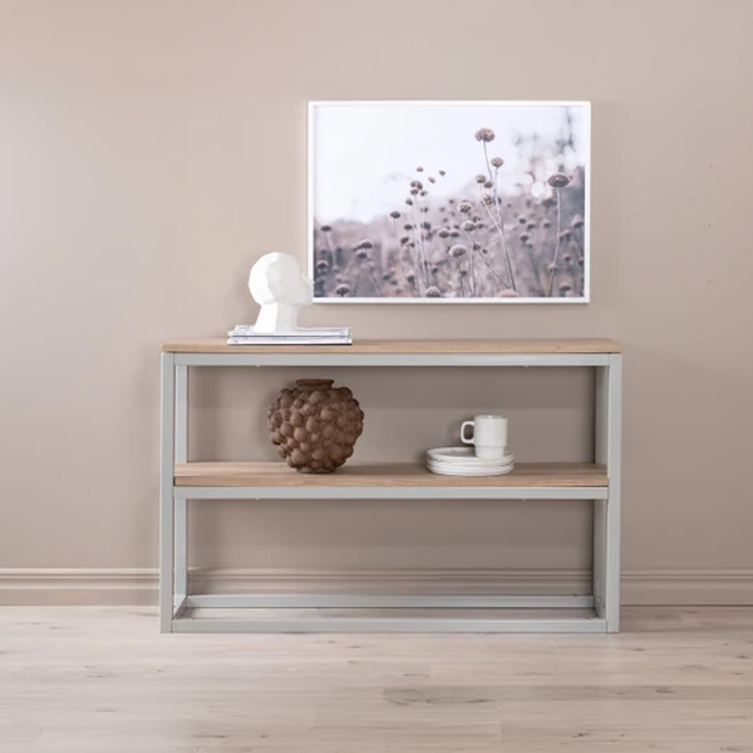 Nohr Sidetable Ram 110cm - Naturel/Grijs