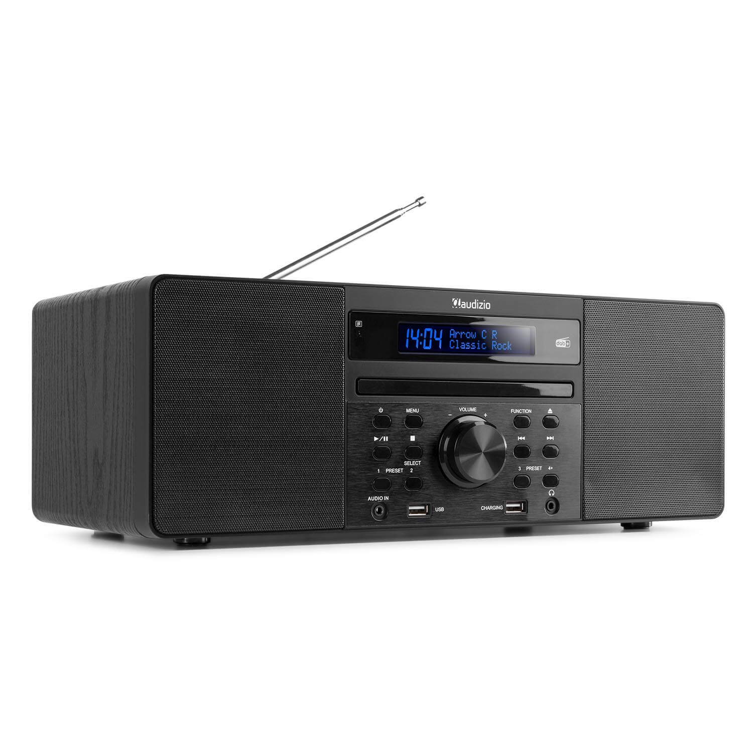 Retourdeal - Audizio Prato microset met DAB radio, Bluetooth, USB mp3