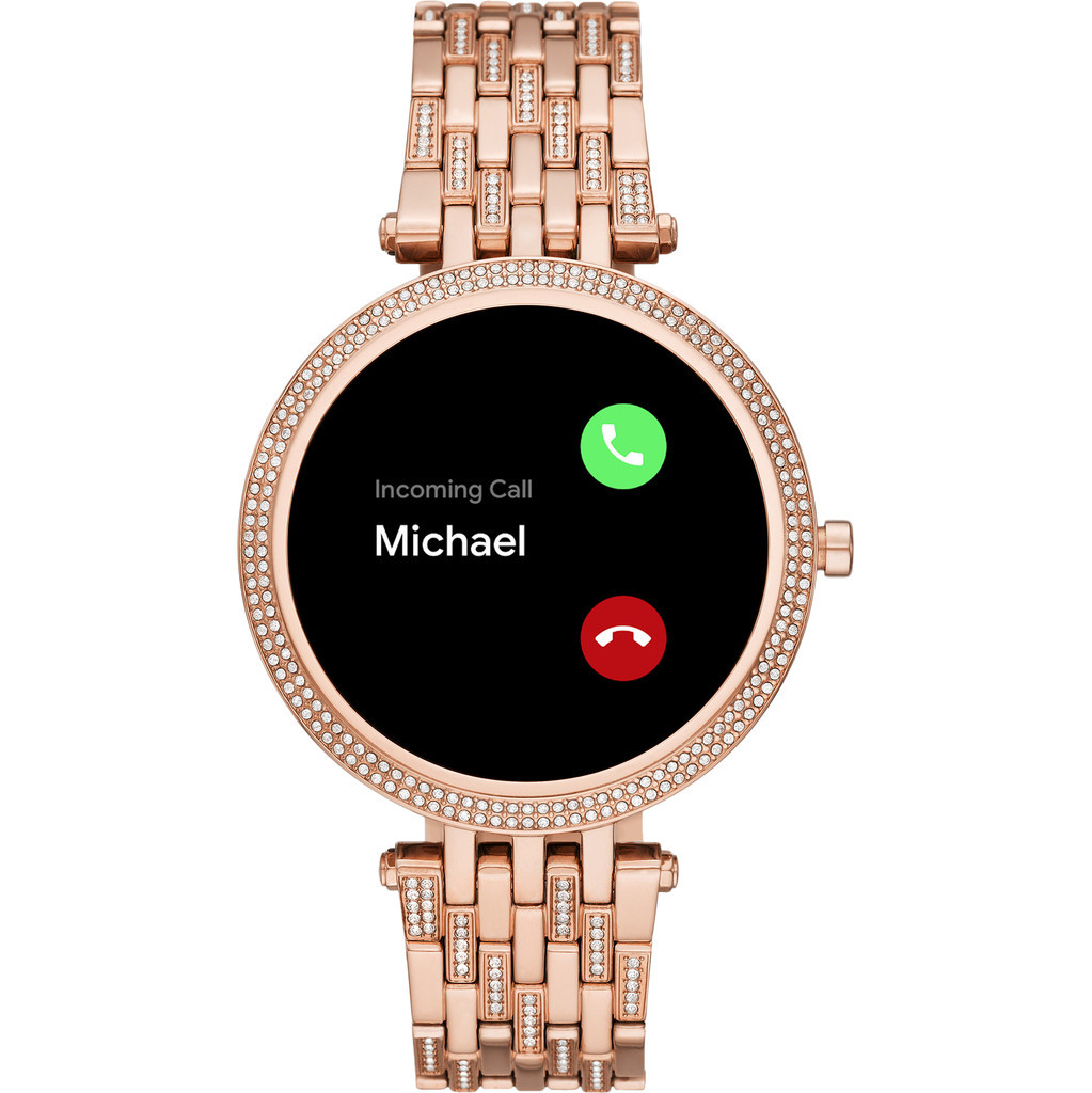 Michael Kors Darci Gen 5E Display MKT5140 Roségoud met steentjes