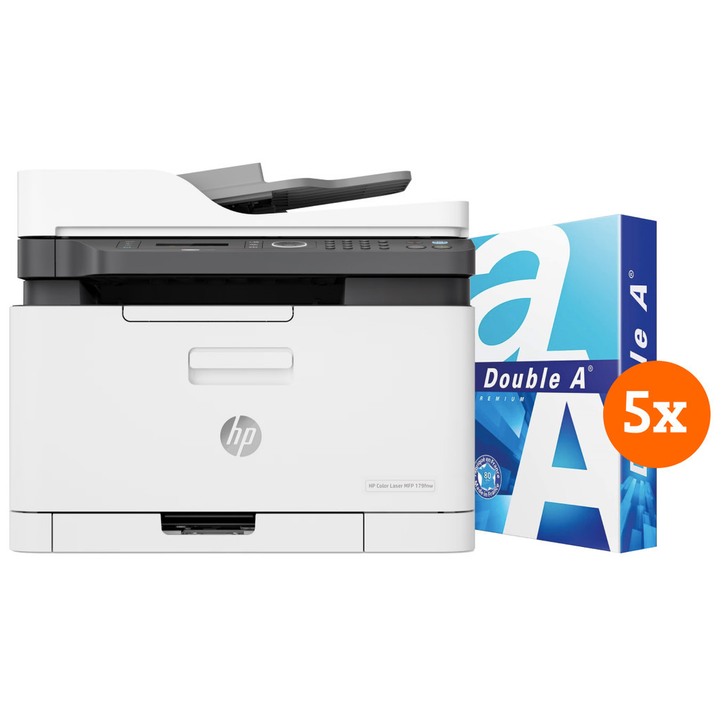 HP Color Laser MFP 179fnw + 2500 vellen A4 papier