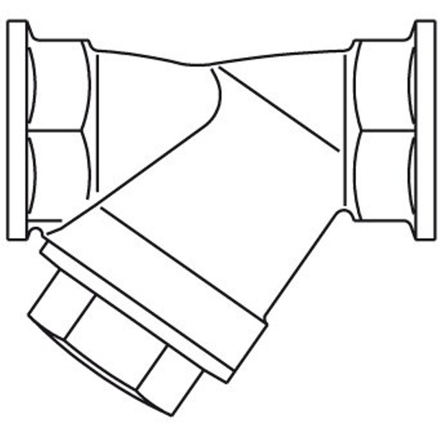 Oventrop Bronzen filter 2 x binnendraad 2 DN50 PN16 1120016