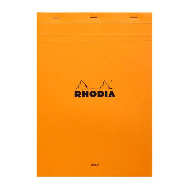 Schrijfblok rhodia a4 lijn 80vel 80gr or