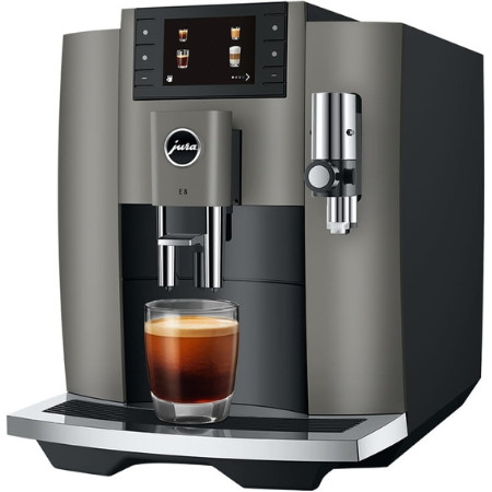 Jura E8 (EC) dark inox volautomatische koffiemachine