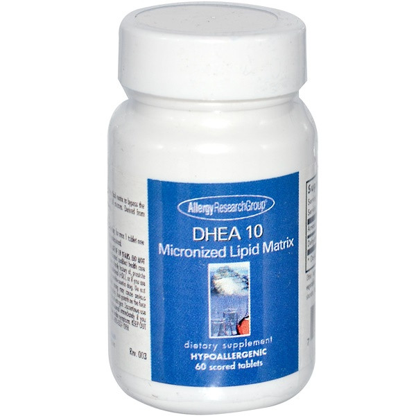 DHEA 10 Micronized Lipid Matrix 60 Scored Tablets - Allergy Research Group