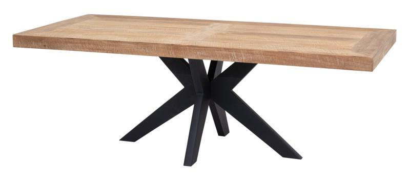 DTP Home Eettafel Lincoln Teakhout - Bruin, Zwart