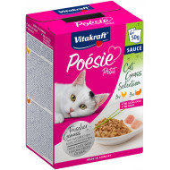 Vitakraft Poésie Petit Cat Grass Selection natvoer kat (6 x 50 g) 6 verpakkingen (36 x 50 g)