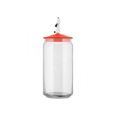 Alessi Lula Voorraadpot rood/oranje