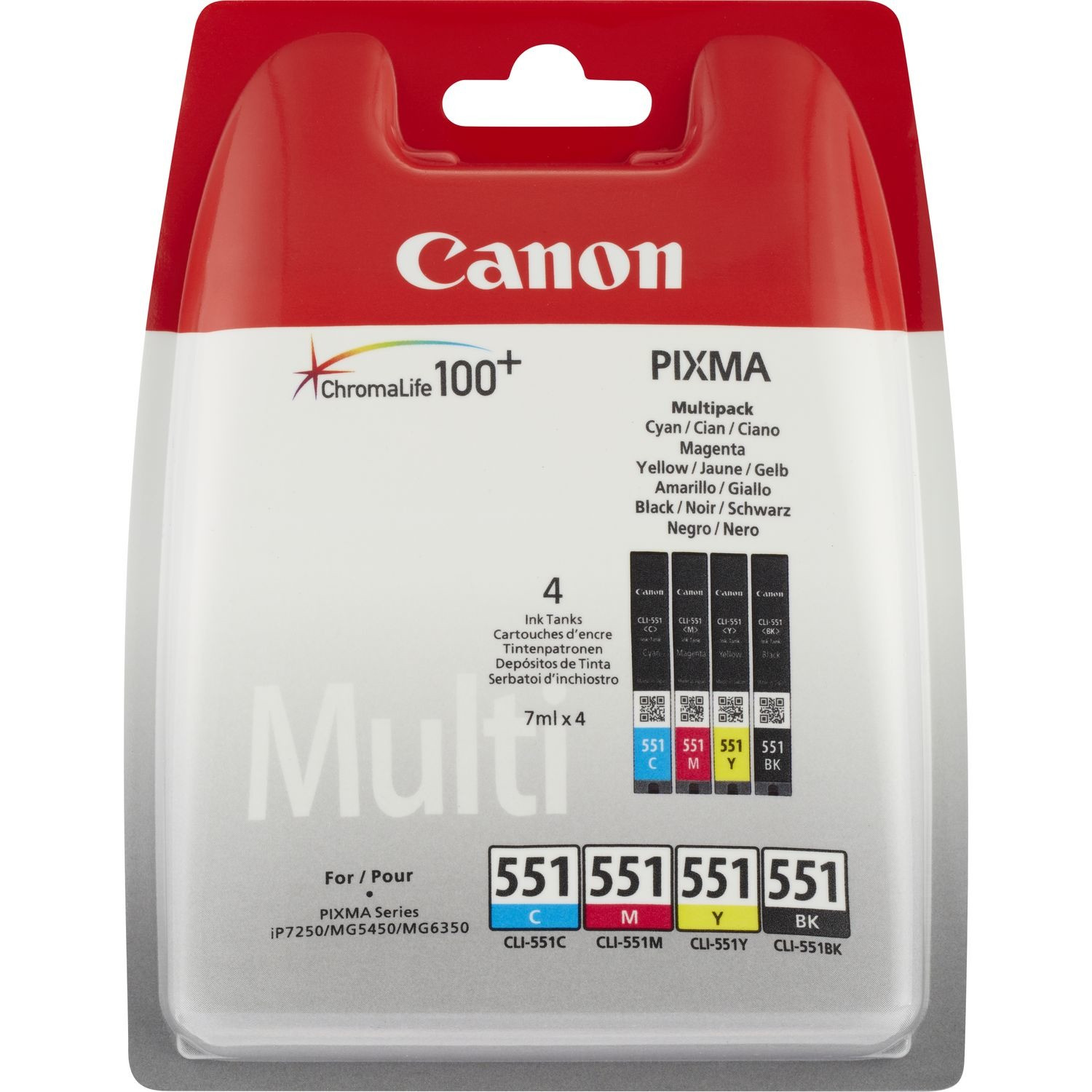 Canon CLI-551 multipack Inkt Zwart