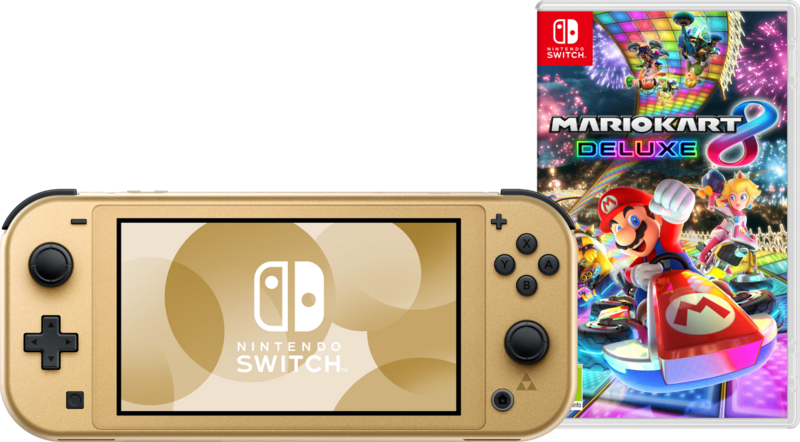 Nintendo Switch Lite Zelda Edition + Mario Kart 8 Deluxe