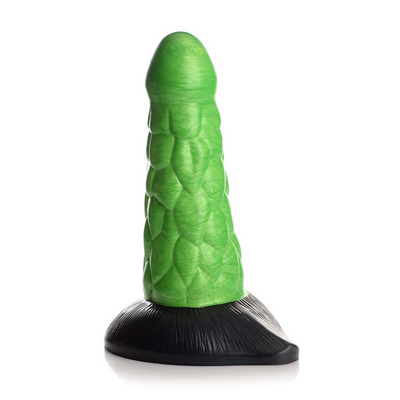 XR Brands Radioactive Reptile - Thick Scaly Silicone Dildo