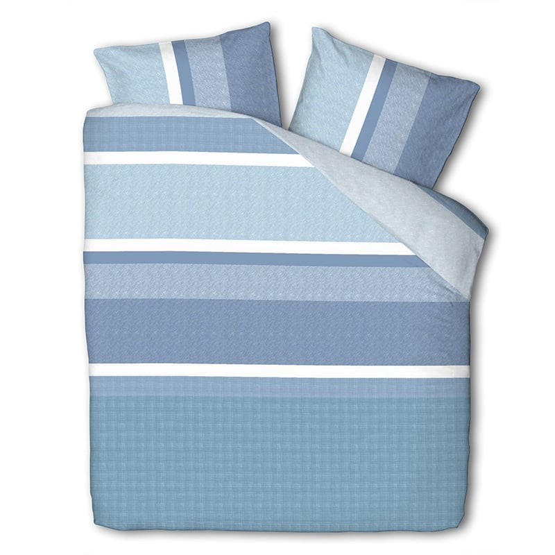 Dekbedovertrek Sea Stripes Dekbedovertrek - Tweepersoons (200x220 cm) - Meerkleurig Polyester-katoen - Dessin: Strepen - Luna Bedding -